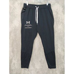 Under Armour Pants Mens Large Black Loose Storm Cold Gear Joggers Tapered Leg